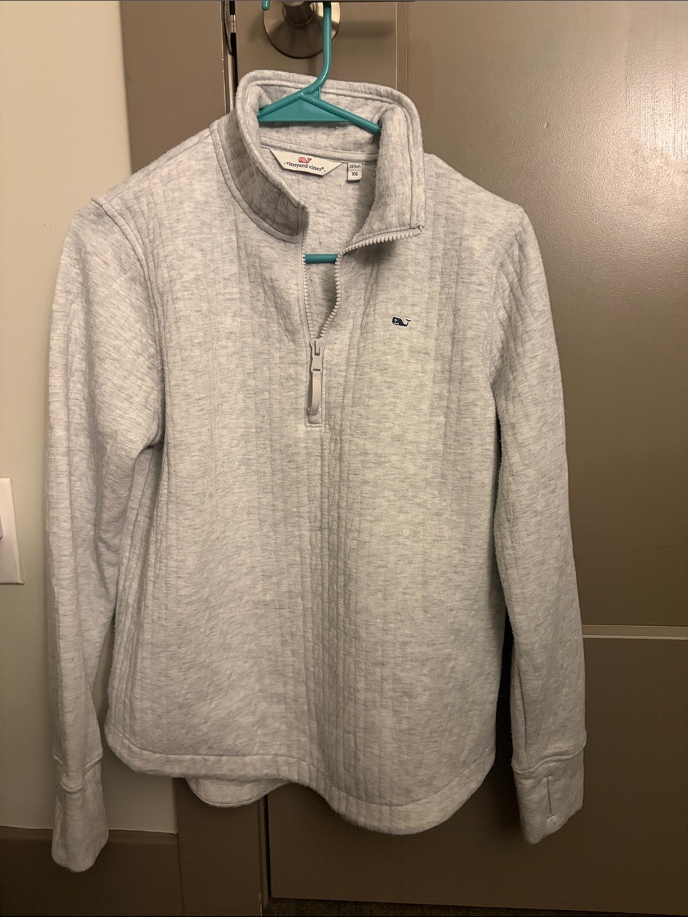 Vineyard Vines Half-Zip Sweater - Light Grey
